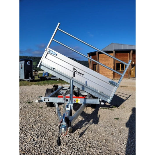 Remolque Volquete PW2.3 Debon hidráulico TRIBENNE 2 ejes