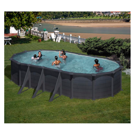 Piscina GRANADA ovalada 730 x 375 x ↕132 cm - GRE